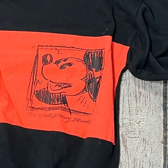 Mickey Mouse Vintage Cartoon Disney World 1980s Crewneck Sweatshirt - Picture 2 of 6